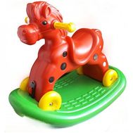 Calut balansoar cu roti Speedy Red - Super Plastic Toys - Super Plastic Toys