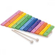 Xilofon Lemn - 12 Note Colorate - New Classic Toys - New Classic Toys