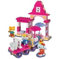 Set constructie Unico Plus Hello Kitty Parc de distractii cu masinuta 51 piese - Androni Giocattoli - Androni Giocattoli