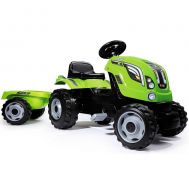 Tractor cu pedale si remorca Farmer XL - Smoby - Verde - Smoby