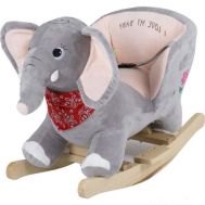 BabyGo - Balansoar cu sunete Elefantul Curios - BabyGo