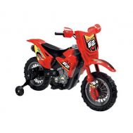 Motocicleta electrica pentru copii Enduro Motocross 6V rosie cu telecomanda control parinte - Globo - Globo