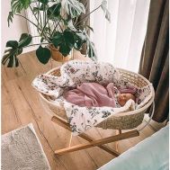 Ahoj - Cosulet bebe pentru dormit handmade din material ecologic Baby natur include stand - 