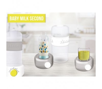 Incalzitor biberoane si sterilizator Baby Milk Second Gri - Beaba - Beaba