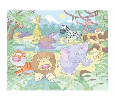 Tapet pentru Copii Baby Jungle Safari - Walltastic - Walltastic
