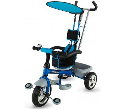Tricicleta multifunctionala Scooter Plus - DHS - Albastru - DHS
