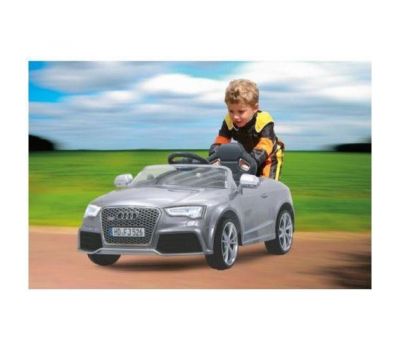 Masinuta electrica copii Audi RS5 gri metalizat 12V cu telecomanda control parinti 2.4 Ghz si MP3 player cu card memorie SD inclus - Jamara - Jamara Toys