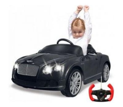 Masinuta electrica copii Bentley GTC neagra 9V cu telecomanda control parinti - Jamara - Jamara Toys