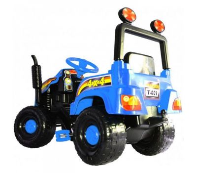 Tractor cu pedale Mega Farm Blue - Super Plastic Toys - Super Plastic Toys