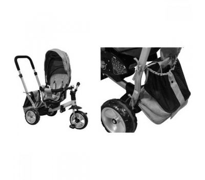 Tricicleta cu Spatar Rabatabil Extra Comfort Travel - Baby Mix - Beige - Baby Mix