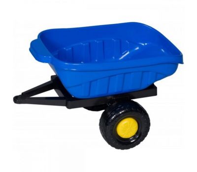 Tractor cu pedale si remorca Mega Farm Blue - Super Plastic Toys - Super Plastic Toys