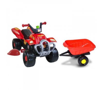 Remorca Hard Work - Super Plastic Toys - Red - Super Plastic Toys