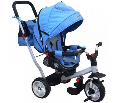 Tricicleta cu Spatar Rabatabil Extra Comfort Travel - Baby Mix - Blue - Baby Mix