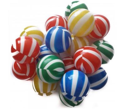 Set 100 Bile Colour Stripes - Super Plastic Toys - Super Plastic Toys