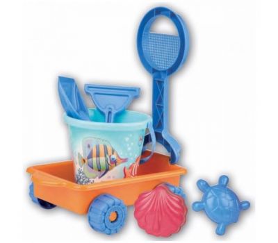 Roaba din plastic cu maner pentru copii Crazy Fish cu galetusa si accesorii - Androni Giocattoli - Androni Giocattoli