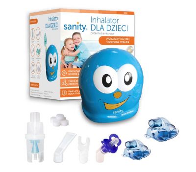 Aparat aerosoli Inhaler Kids, nebulizator cu compresor pentru copii - Sanity - Sanity