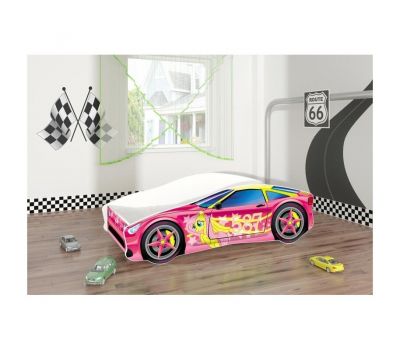 Pat Tineret Race Car 08 Pink-160x80 - Mykids - MyKids