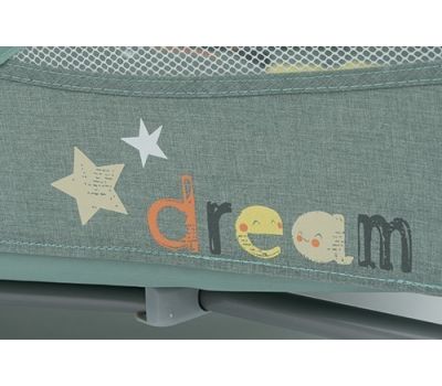 Patut pliabil Dream cu 2 nivele Light Grey - Baby Design - Baby Design