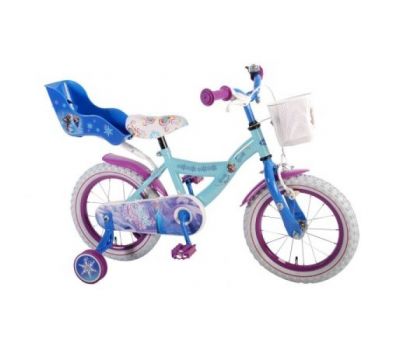 Bicicleta copii Frozen cu roti ajutatoare 14 inch partial montata - Volare - Volare