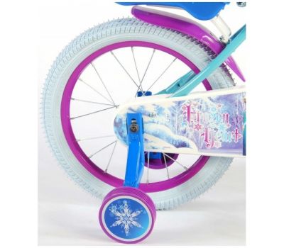 Bicicleta fete Frozen 16 inch cu roti ajutatoare partial montata - Volare - Volare