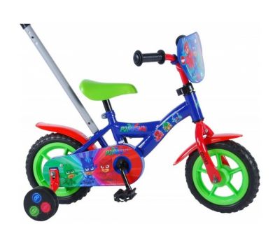 Bicicleta pentru baieti 10 inch cu maner roti ajutatoare partial montata PJ Masks - Volare - Volare