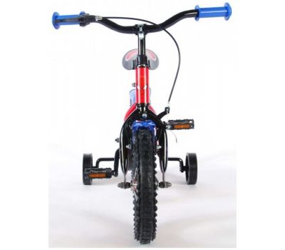 Bicicleta pentru baieti 12 inch cu roti ajutatoare partial montata Spiderman - Volare - Volare