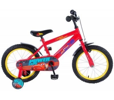 Bicicleta Cars 3 pentru baieti 16 inch cu roti ajutatoare partial montata - Volare - Volare