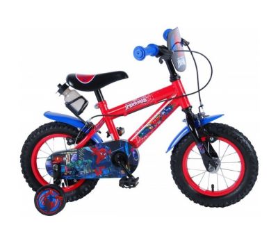 Bicicleta pentru baieti 12 inch cu doua frane de mana partial montata Ultimate Spiderman - Volare - Volare