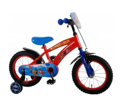 Bicicleta pentru baieti 14 inch cu roti ajutatoare partial montata Paw Patrol - Volare - Volare