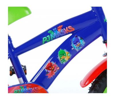Bicicleta pentru baieti 14 inch cu roti ajutatoare partial montata Pj Masks - Volare - Volare