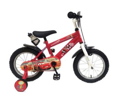 Bicicleta Cars pentru baieti 14 inch cu roti ajutatoare partial montata - Volare - Volare