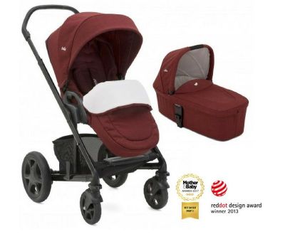 Joie – Carucior multifunctional Chrome Deluxe Cranberry 2 in 1, editie limitata - Joie