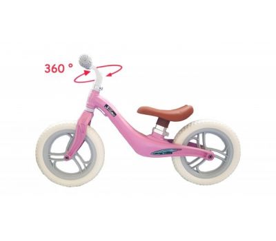 Bicicleta fara pedale 12 inch Roz foarte usoara 2kg SKMB5 - Skillmax - Skillmax