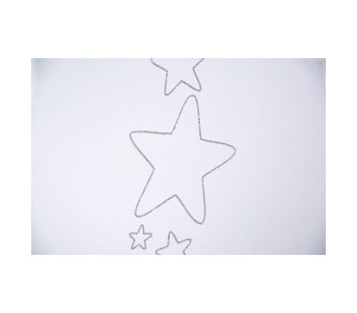 Patut Stars cu sertar - Silver + Saltea Cocos 12 Cm - Eurogloria - Eurogloria