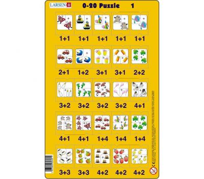 Set 16 Puzzle-uri 0 - 20, 25 Piese - Larsen - Larsen