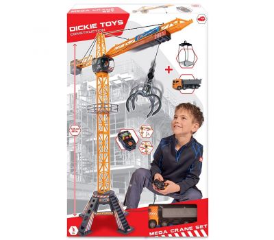 Jucarie Macara Mega Crane cu camion si telecomanda - Dickie Toys - Dickie Toys