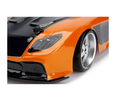 Masina Fast and Furious Mazda RX-7 Drift cu anvelope si telecomanda - Jada Toys - Jada Toys