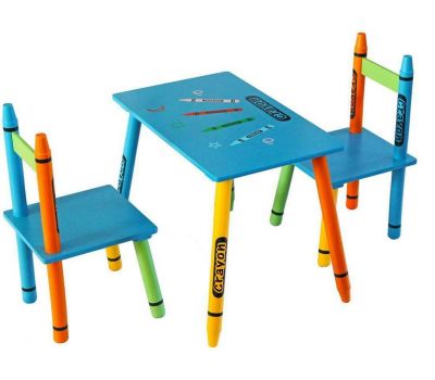 Set masuta si 2 scaunele Blue Crayon - Style - Style