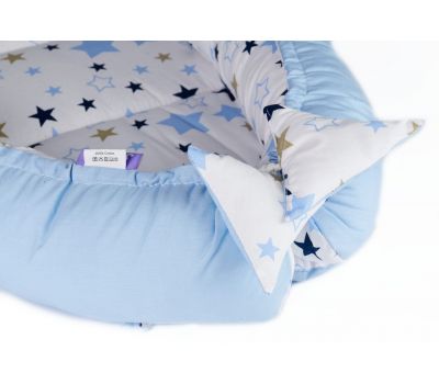 Jukki - Cosulet bebelus pentru dormit Baby Nest Cocoon XL 90x50 cm Milky Way - Jukki