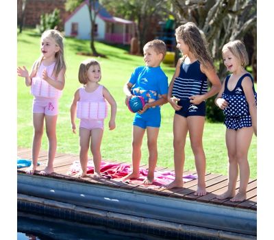 Konfidence - Costum inot copii cu sistem de flotabilitate ajustabil blue stripe 2-3 ani - Konfidence