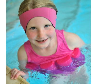 Konfidence - Protectie urechi pentru copii impotriva apei Aquabands fuchsia 1-8 ani - Konfidence