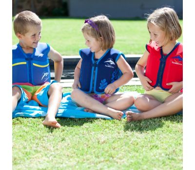 Konfidence - Vesta inot copii cu sistem de flotabilitate ajustabil The Original blue palm 4-5 ani - Konfidence