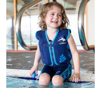 Konfidence - Vesta inot copii cu sistem de flotabilitate ajustabil The Original blue palm 6-7 ani - Konfidence