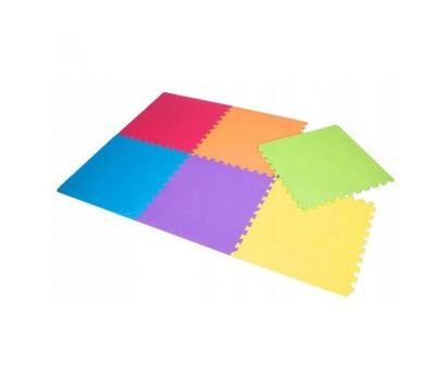 Covoras de joaca termic multicolor XXL 180x120 cm tip puzzle - Springos