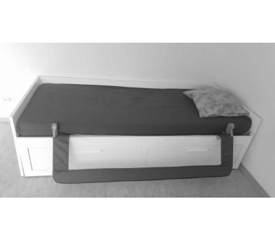 Olmitos - Protectie pat rabatabila pentru somiera adancita 150 cm alb - Olmitos