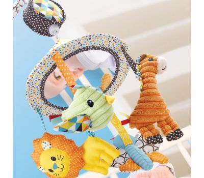Carusel muzical cu oglinda multicolor Infantino - Infantino