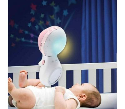 Carusel muzical cu proiector si lampa de veghe Infantino Roz - Infantino