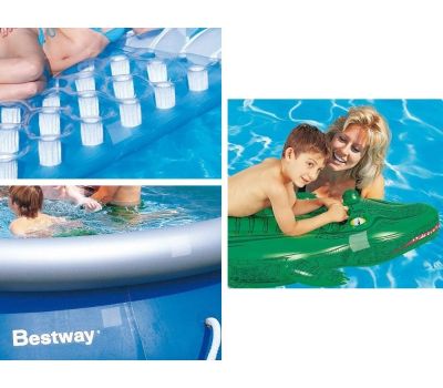 Set 10 folii autoadezive pentru reparat piscine gonflabile Bestway 62068 - BestWay