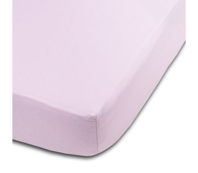Cearceaf din bumbac cu elastic roata pentru patut 120x60 cm Kidizi Pink - Kidizi