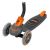 Trotineta pentru copii cu 3 roti Ryder Neo 3401 cu roti din silicon portocaliu cu negru - Saica - Saica